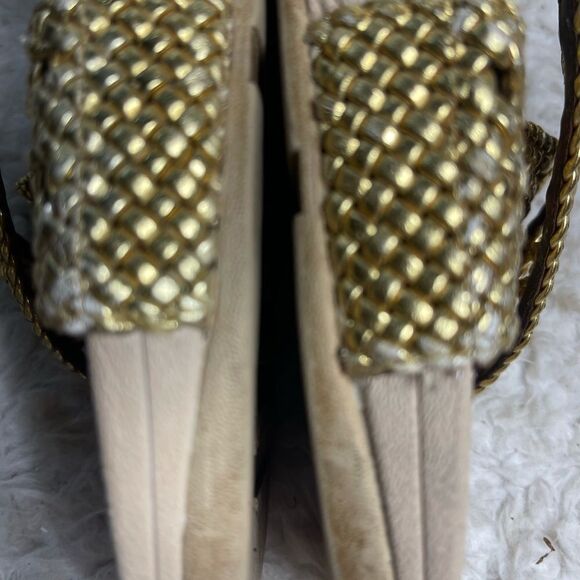 Fitflop Metallic Gold Cross-Strap Sandals - Picture 11 of 11